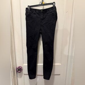 Torrid Button Fly Bombshell Black Skinny Jeans